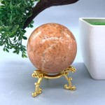 New Arrivals Polished Crystal Ball Natural Sunstone Spheres 270G 57MM