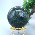 552.5G Natural Ocean Jasper Sphere Spiritual Crystal Ball Specimen Healing73MM