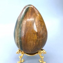 344g RareNatural Ocean Jasper QUARTZ Geode CRYSTAL Sphere Egg HEALING80*57*57mm