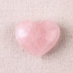 Natural Rose Crystal Heart handicraft Powder Crystal Heart  Powder Energy Stone