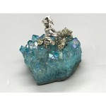 Angel Bule Aura Quartz Crystal Cluster Miners Modelling Interesting Decorations