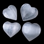 Selenite Heart | Crown Charka | Metaphysical Crystal & Mineral | Spiritual Healing | Home Decor | Meditate | Gift For A Friend