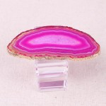 Geode Quartz Napkin Rings Natural Stone Agates Table Decoration Napkin Buckle Holder