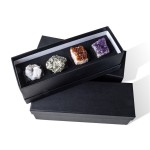 4pcs/set Geode Quartz Napkin Rings Natural Stone Agates Table Decoration Napkin Buckle Holder