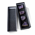 4pcs/set Geode Quartz Napkin Rings Natural Stone Agates Table Decoration Napkin Buckle Holder