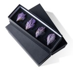 4pcs/set Geode Quartz Napkin Rings Natural Stone Agates Table Decoration Napkin Buckle Holder