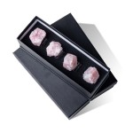 4pcs/set Geode Quartz Napkin Rings Natural Stone Agates Table Decoration Napkin Buckle Holder