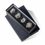 4pcs/set Geode Quartz Napkin Rings Natural Stone Agates Table Decoration Napkin Buckle Holder