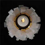 Selenite Candle Holder