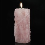 Rose Quartz Crystal Tea Light Candle Holder 